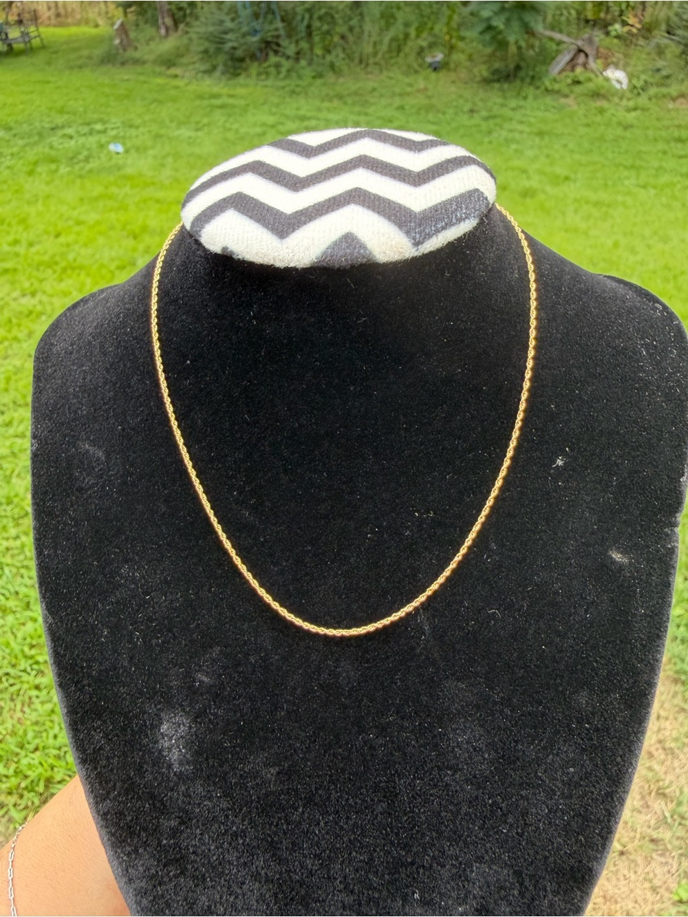 14K Yellow Gold Rope Chain Necklace 14”